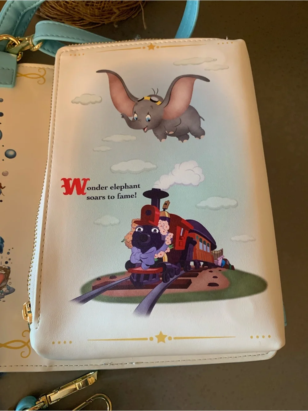 DISNEY, NEW NEVER CARRIED, Dumbo Storybook convertible crossbody or backpack. - Picture 11 of 13